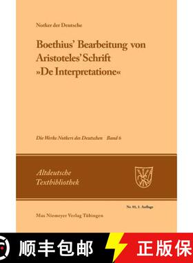 预订 Boethius' Bearbeitung Von Aristoteles' Schrift De Interpretatione [9783484200906]