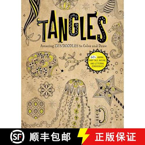 预订 Tangles: Amazing Zendoodles to Color and Draw [9781623708351]