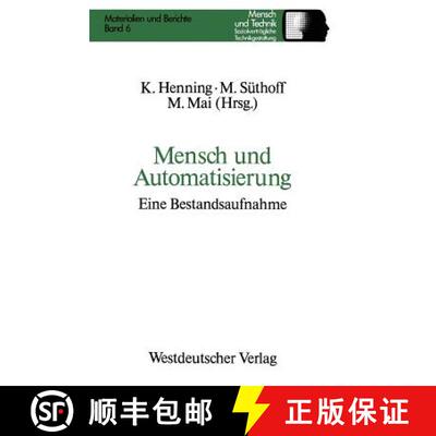 【3-4周达】Mensch und Automatisierung: Eine Bestandsaufnahme [9783531121598]