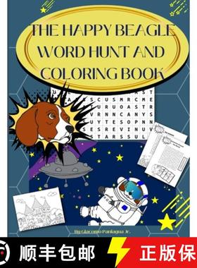 【3-4周达】The Happy Beagle Word Hunt and Coloring Book [9781300484882]