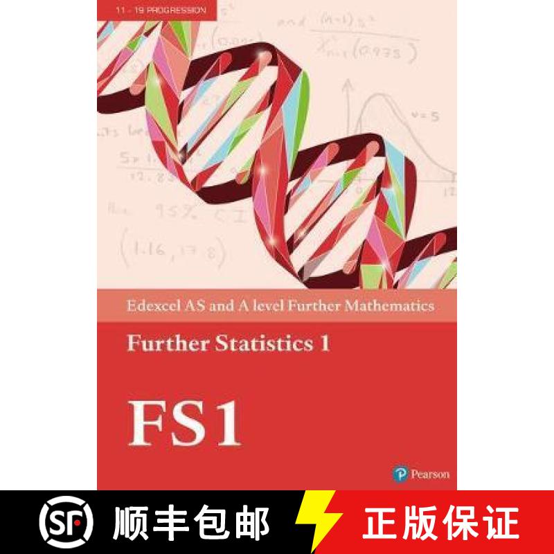 【2-3周达】Pearson Edexcel AS and A level Further Mathematics Further Statistics 1 Textbook + e-book [9781292183374]