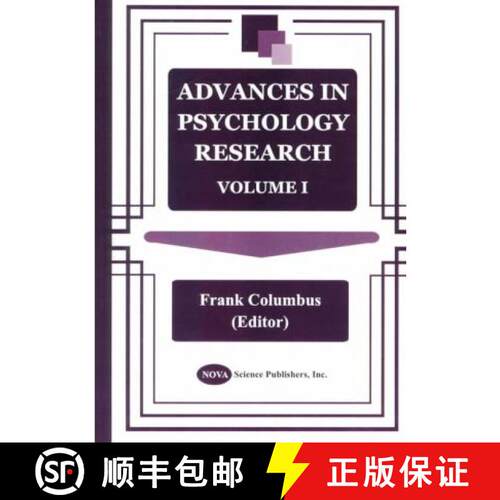 【3-4周达】精装 Advances in Psychology Research: Volume 1 [9781560727743]