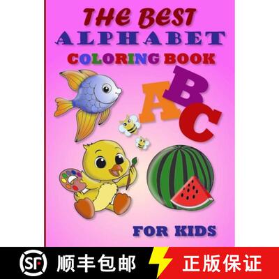 【3-4周达】The best alphabet coloring book for kids:  A Creative Way to Learn Letters Through Coloring [9786057253231]