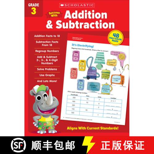 【3-4周达】Scholastic Success with Addition & Subtraction Grade 3 Workbook [9781338798302]