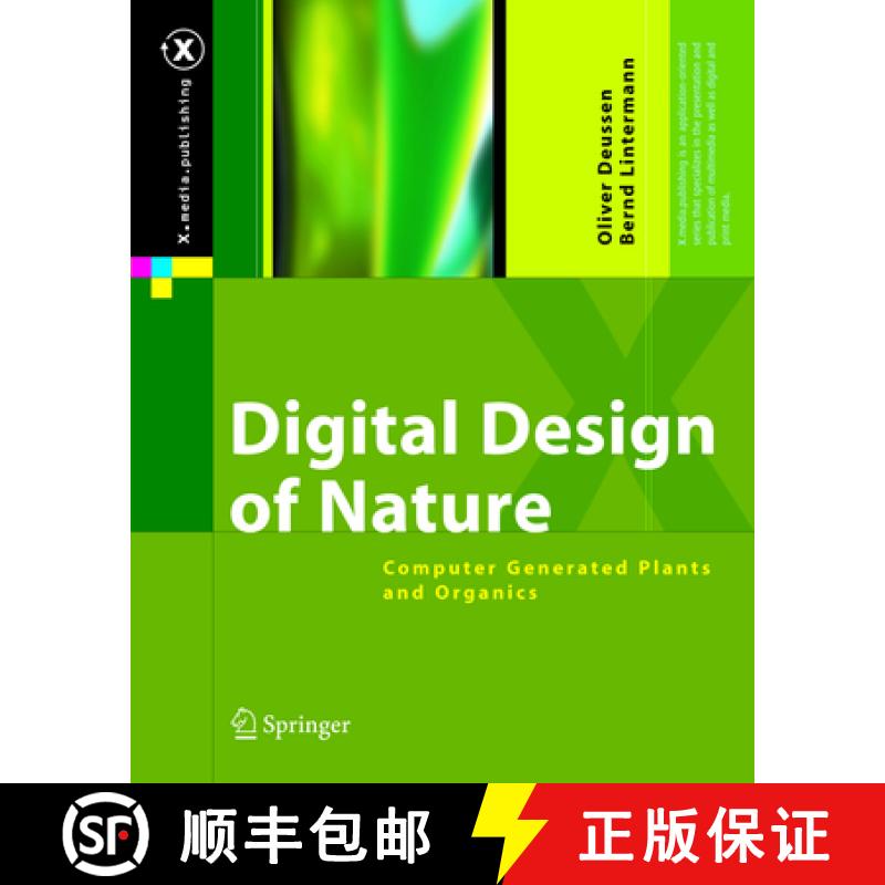 【3-4周达】Digital Design of Nature: Computer Generated Plants and Organics [9783540405917]