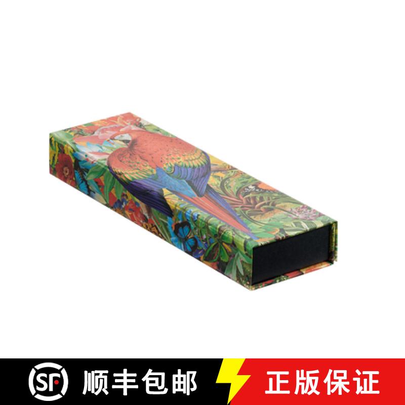 【3-4周达】Tropical Garden (Nature Montages) Pencil Case: Pencil Case with wrap closure, decorative p... [9781439793237]
