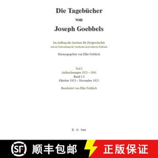 von 9783598237409 Oktober Die Tagebücher 1923 Goebbels Joseph 1925 预订 Band November