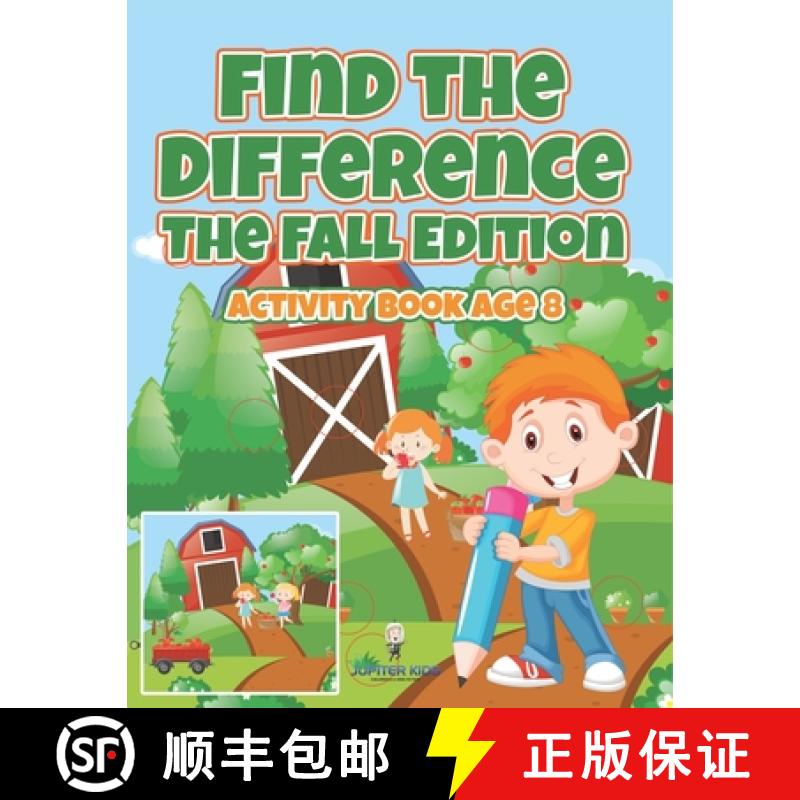 预订 Find the Difference : The Fall Edition : Activity Book Age 8 [9798869441348]