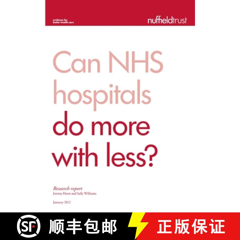 【2-3周达】Can NHS hospitals do more with less? [9781905030507]