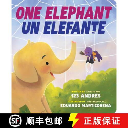 【3-4周达】One Elephant / Un Elefante (Scholastic Bilingual) [9781546134060]
