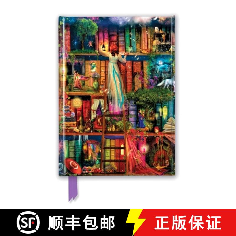 【3-4周达】Aimee Stewart: Treasure Hunt Bookshelves (Foiled Journal) [9781787550339]