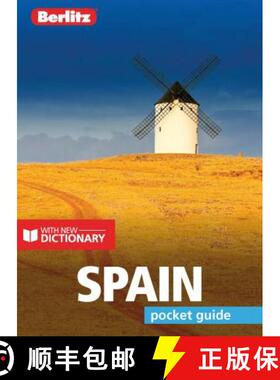 【3-4周达】Berlitz Pocket Guide Spain (Travel Guide with Dictionary) [9781785732058]