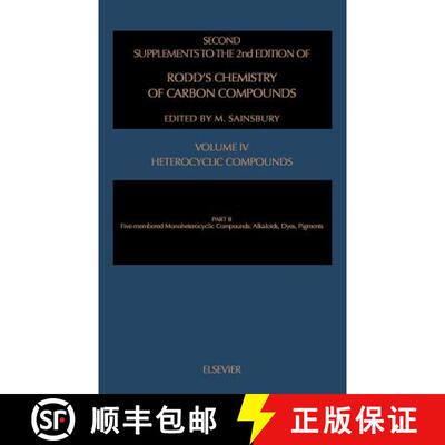 【3-4周达】精装 Heterocyclic Compounds, Part B: Five-membered Monoheterocyclic Compounds: - Five Memb... [9780444827586]