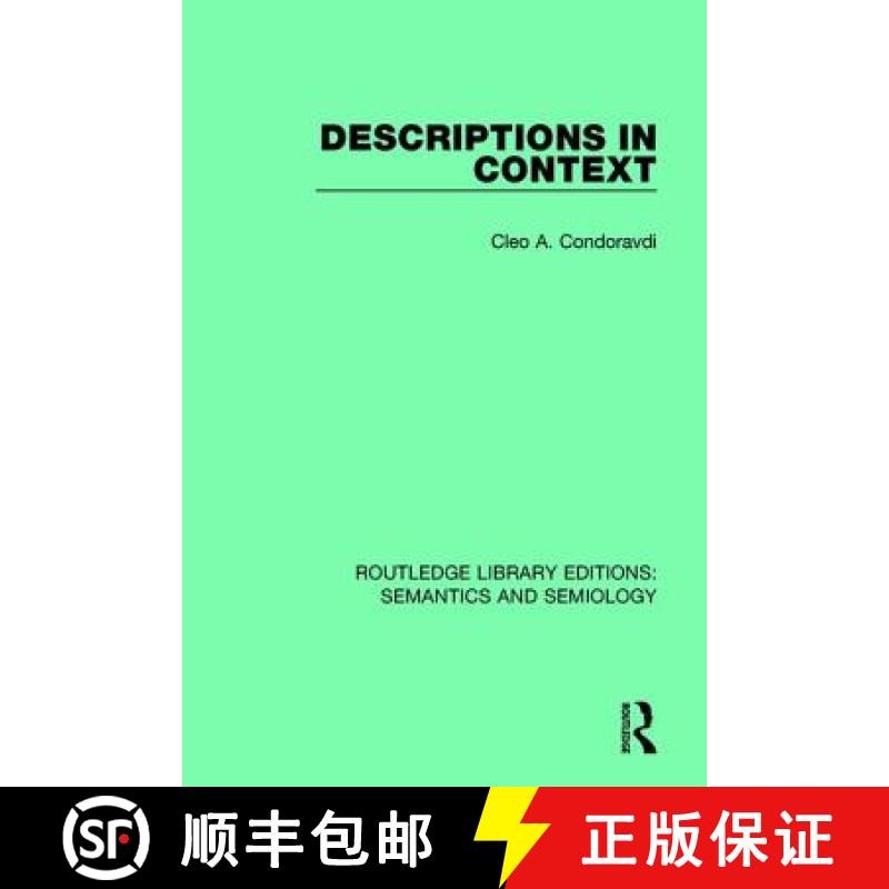【3-4周达】DESCRIPTIONS IN CONTEXT (RLE,SEMAN& [9781138697416]