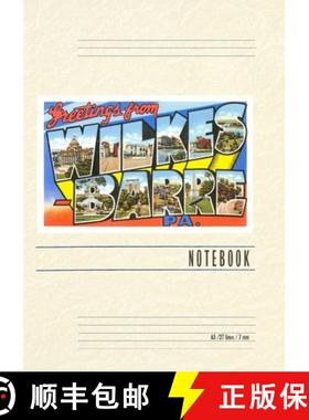 【3-4周达】Vintage Lined Notebook Greetings from Wilkes Barre, Pennsylvania [9798385444991]