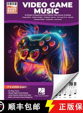 【3-4周达】Video Game Music - Super Easy Songbook: 24 Iconic Themes from Beloved Games for Super Easy... [9798350145496]