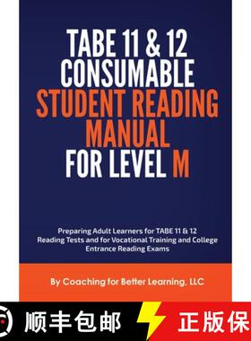 【3-4周达】TABE 11 and 12 Consumable Student Reading Manual for Level M [9781737760801]