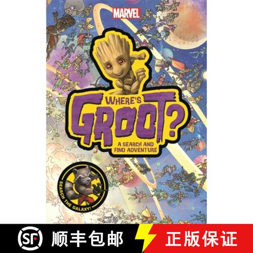 【3-4周达】Where's Groot?: A Marvel search-and-find activity book [9781800789692]
