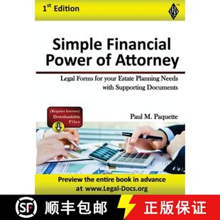 【3-4周达】Simple Financial Power of Attorney: Fillable Legal Forms for your Estate Planning Needs wi... [9781948389068]