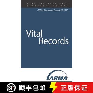 ARMA Standards 预订 9781936654987 Records Report Vital