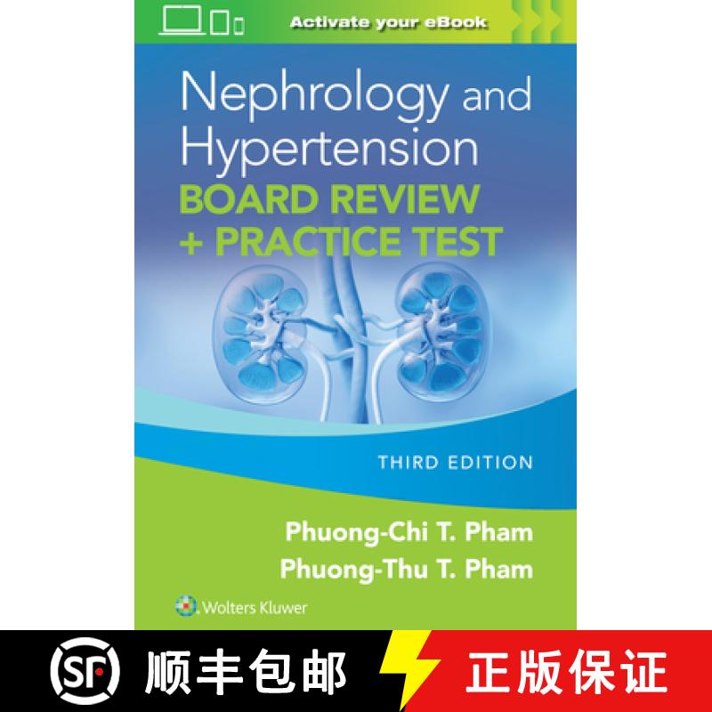 【2-3周达】Nephrology and Hypertension Board Review: Print + eBook with Multimedia : + Practice Test [9781975238001]