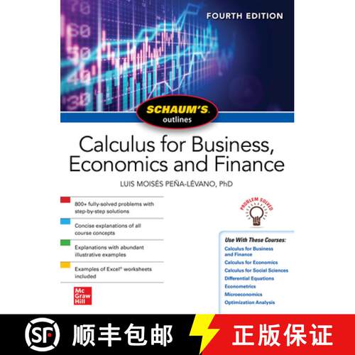 【3-4周达】Schaum's Outline of Calculus for Business, Economics and Finance, Fourth Edition [9781264266852]