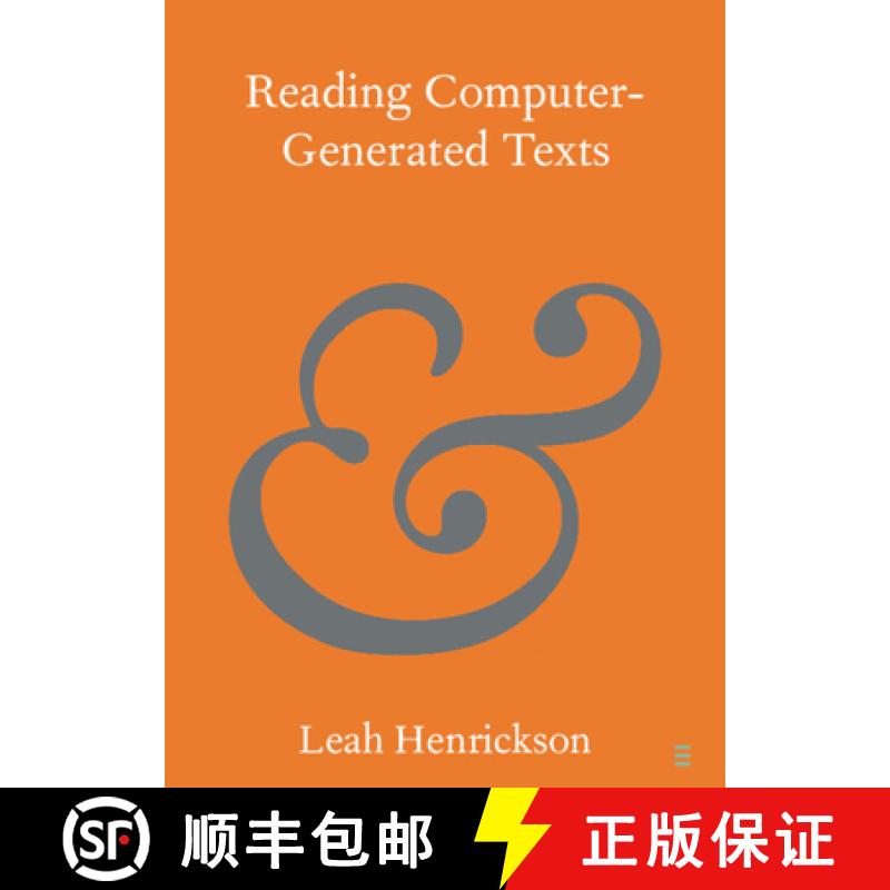 【3-4周达】Reading Computer-Generated Texts [9781108822862]
