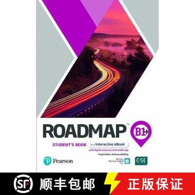 【3-4周达】Roadmap B1+ Student's Book & Interactive eBook with Digital Resources & App [9781292393094]