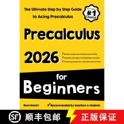 【3-4周达】Pre-Calculus for Beginners: The Ultimate Step by Step Guide to Acing Precalculus [9781637195765]