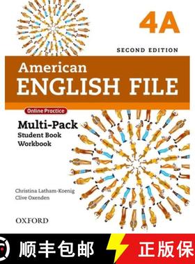 预订 American English File 2e 4a Multipack 2019 [9780194796354]