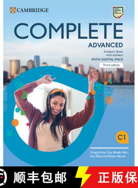 【3-4周达】Complete Advanced Student's Book with Answers with Digital Pack [With eBook] [9781009162319]