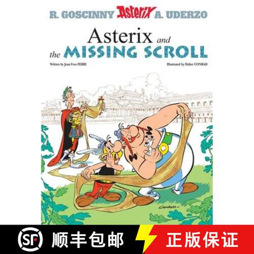 【3-4周达】精装 Asterix: Asterix and The Missing Scroll: Album 36 [9781510100459]