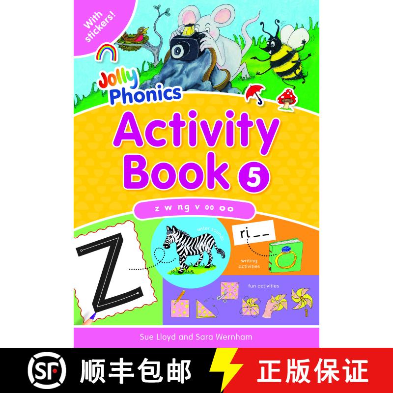【3-4周达】Jolly Phonics Activity Book 5 : In Precursive Letters (British English edition) [9781844141579]