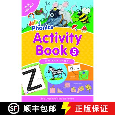 【3-4周达】Jolly Phonics Activity Book 5 : In Precursive Letters (British English edition) [9781844141579]