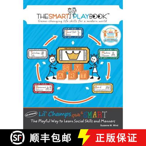 【3-4周达】Lil' Champs Play it SMART: The Playful Way to Learn Social Skills and Manners [9780692472200]