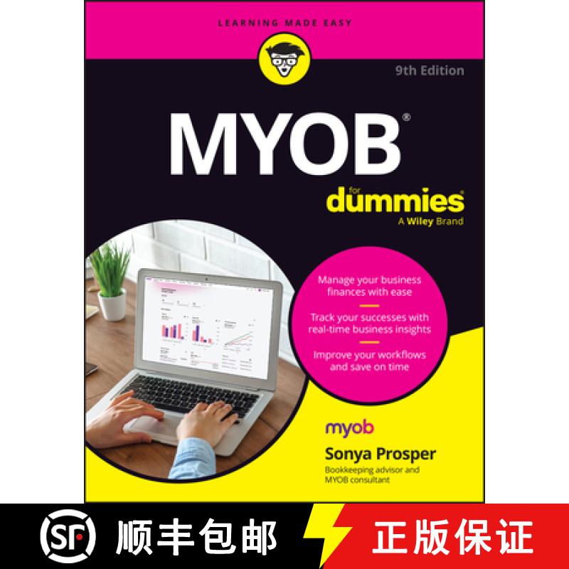 【3-4周达】MYOB For Dummies, 9th Australian Edition [9781394170517]