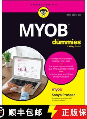 【3-4周达】MYOB For Dummies, 9th Australian Edition [9781394170517]