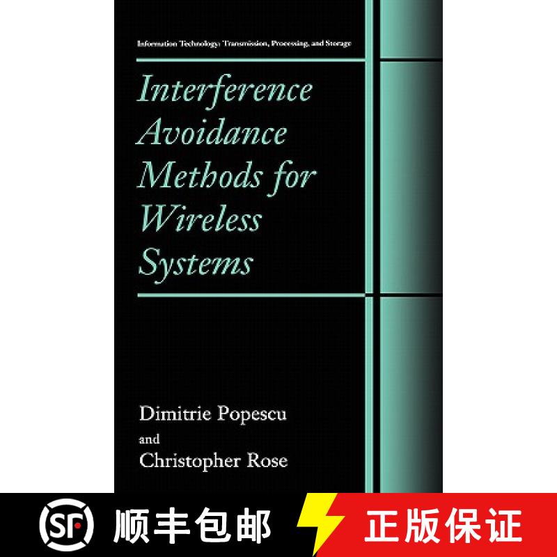【3-4周达】Interference Avoidance Methods for Wireless Systems [9780306481888]