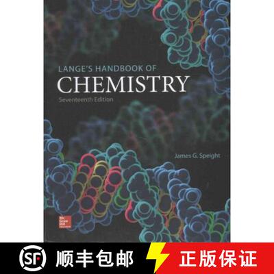 【3-4周达】精装 Lange's Handbook of Chemistry, Seventeenth Edition [9781259586095]