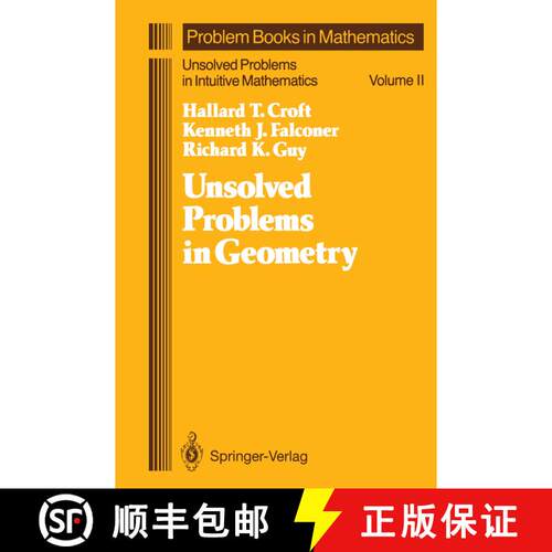 【3-4周达】精装 Unsolved Problems in Geometry : Unsolved Problems in Intuitive Mathematics [9780387975061]