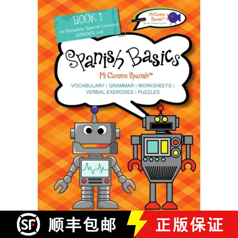 【3-4周达】Book 1 Spanish Basics (Grades 3-6) [9781365878558]
