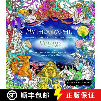 【3-4周达】Mythographic Color and Discover: Voyage: An Artist's Coloring Book of Magical Journeys [9781250281791]