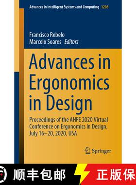 【3-4周达】Advances in Ergonomics in Design : Proceedings of the AHFE 2020 Virtual Conference on Ergo... [9783030510374]
