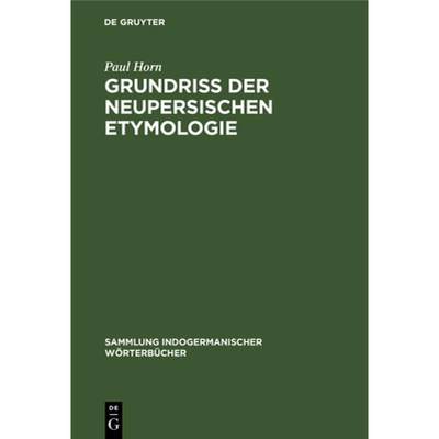 预订 Grundriss der neupersischen Etymologie [9783111310961]