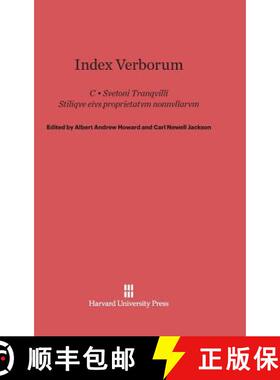 【3-4周达】精装 Index Verborum: Stilique Eius Proprietatum Nonnullarum [9780674336100]