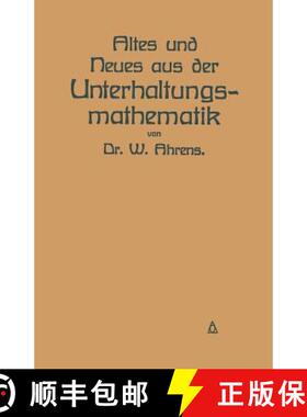 【3-4周达】Altes Und Neues Aus Der Unterhaltungsmathematik [9783642506369]
