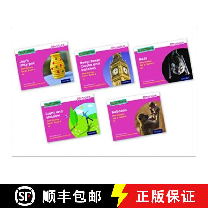 【3-4周达】Read Write Inc. Phonics: Pink Set 3 Non-fiction books (Mixed Pack of 5) [9780198373544]
