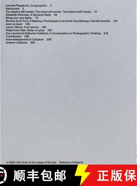 【3-4周达】Katherine Hubbard: A Slight Cast Down at the Edges of the Lips [9781734656244]