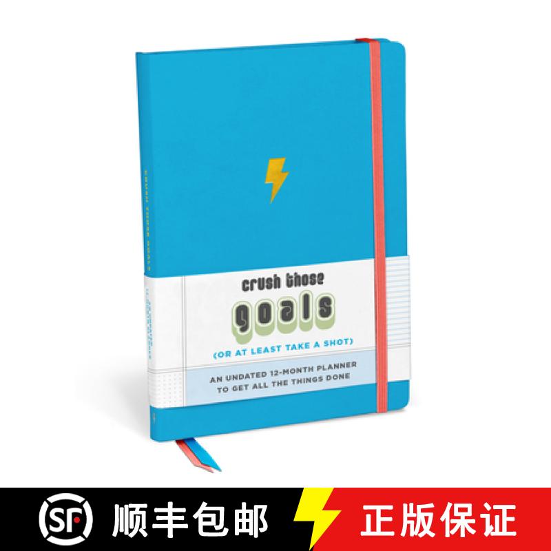预订 Knock Knock Crush Those Goals Undated Planner & Weekly Agenda Notebook [9781683493242]