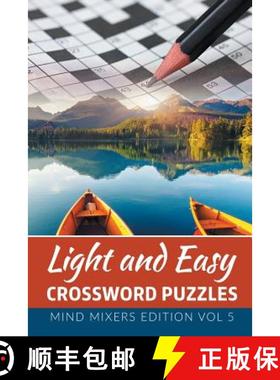【3-4周达】Light and Easy Crossword Puzzles: Mind Mixers Edition Vol 5 [9781682801994]